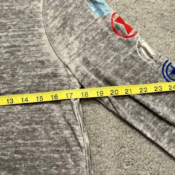 Koolaburra by Ugg Marvel Avengers Women's 3/4 Sleeve Distressed T-Shirt Small - Picture 7 of 7